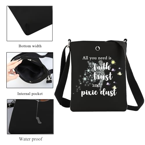 Fairy Tale Gift All You Need is Faith Trust and Pixie Dust Crossbody Bag Fairy Pixie Inspired Gift Fairy Gift for Women3