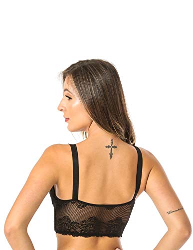 Top Sutiã Amamentação Rendado - Stsrd012-preto-g