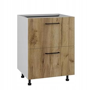 Laclar Küchenschrank Unterschrank 60×82 Craft Eiche Gold