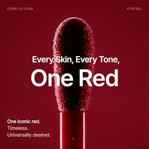 Image of Espoir Iconic Lip Stain The Red - Long Lasting Korean Lip Stain with Hydrating Hyaluronic Acid, High Pigment Red Lip Tint, Lightweight Transfer-Resistant Formula for Smooth, Defined Lips