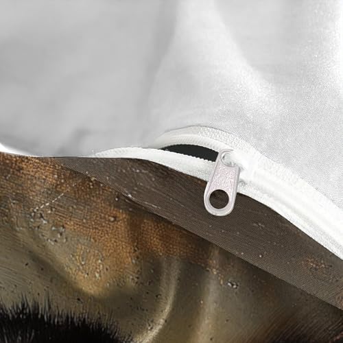 Drap de couette chat 3D anti-décoloration en microfibre facile à entretenir avec 2 taies - 8