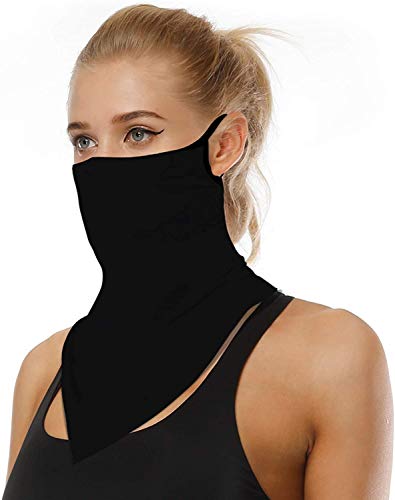 Bandana Face Mask Reusable Washable Neck Gaiter Cloth Cover Women Men Ear Loops (38)