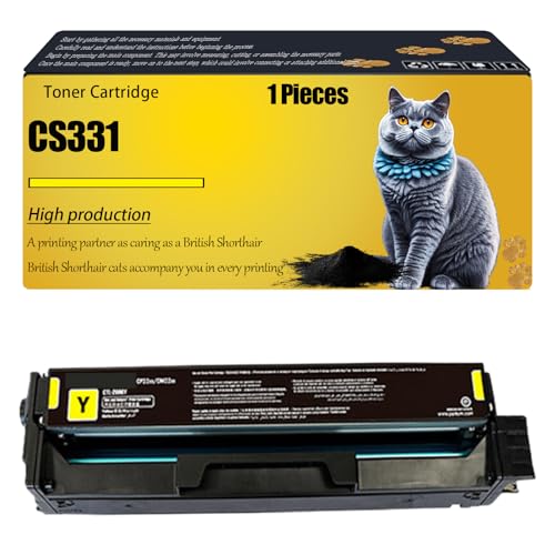 CS331 Compatible for Lexmark Toner Cartridge 20N20K0 20N20C0 20N20M0 20N20Y0 CS331 CX331 Printers (Yellow)