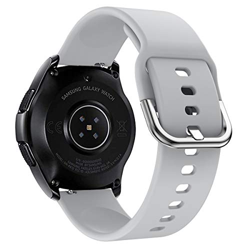 Syxinn Compatibel met 22 mm armband Galaxy Watch 46 mm/Galaxy Watch 3 45 mm/Gear S3 Frontier/Classic armband siliconen… - Image 4