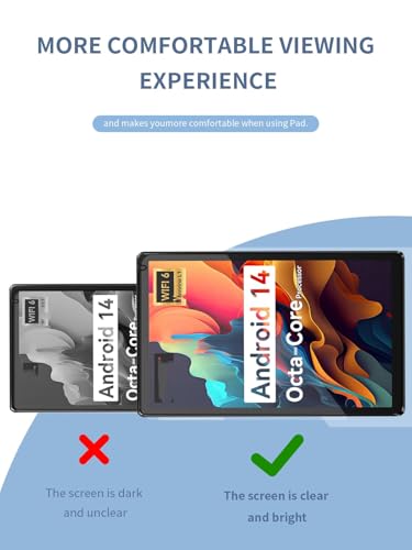 BOVUGAC [2 Packl Screen Protector for Urao 2024 Tempered Glass Film, Compatible with Urao C107 10.1" Android Tablet Anti-Scratch Sensitive Dropproof screenProtector