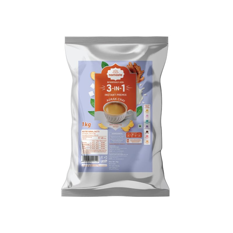 Instant Tea Premix | Value Pack | Easy To Make Tea | Ready Mix (1 kg, Pack of 1) (1 kg (Pack of 1), Ginger)