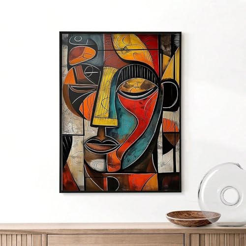 Impression sur toile style africain 60x90cm grand format sans cadre - 4
