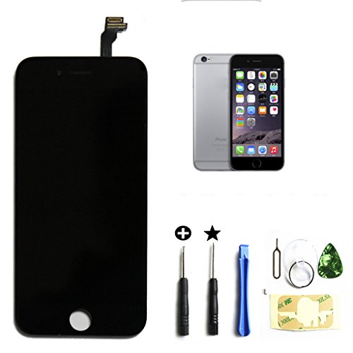 ZTR LCD Touch Screen Digitizer Frame Assembly Full Set LCD Touch Screen Replacement for iPhone 6 Plus 5.5 inch Black