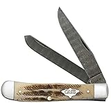Case (DISC)77460 Vintage Bone Trapper (V6254 DAM) Damascus Blades