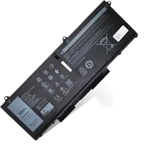 Image of 58Wh 07KRV Laptop Battery Replace for Dell Latitude 5430 5530 Precision 3570 P104F P104F005 P104F006 P137G P137G004 P137G005 P137G006 Series Laptop O7KRV 4FVJG Y86WG 8WRCR 078FWY H4PVC 15.2V