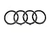 Produktbild Original Audi Ringe Kühlergrill Schwarz glänzend black Edition