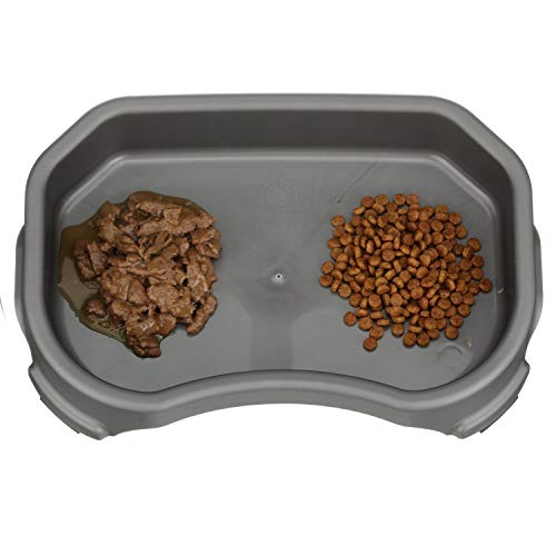 Image of Neater Pet Brands Large Capacity Outdoor Dog Water Bowl for Small Dogs, Cats, Reptiles, Birds, & Small Animals, Outdoor Water Bowls for Dogs (8 Cups), Feed Bowl & Trough, Indoor or Outside, Grey