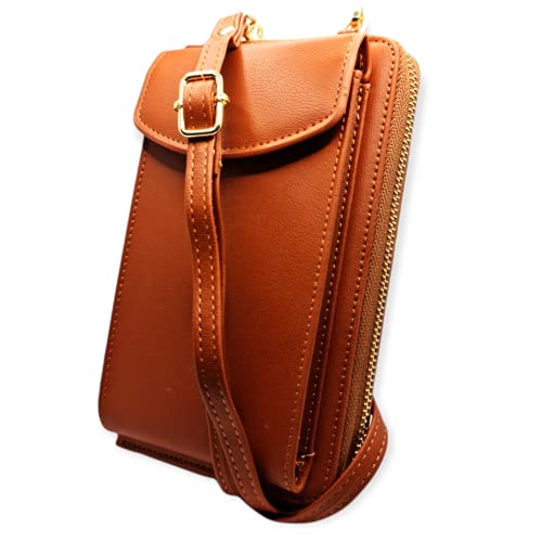 Bahama Bolso para Movil Mujer para Colgar tipo Bandolera Cruzada, Hombro - Ideal Bolsito Cartera para Carnets, Tarjetas, Monedero, Porta Movil y Esenciales. Protector Contactless. Correa Ajustable Cover