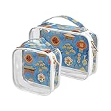 Motif tendance : cette trousse de toilette de voyage transparente a un devant transparent pour un accès facile et un look moderne, tandis que le dos est livré avec divers motifs élégants. Il est à la fois tendance et pratique, parfait pour un usage quotidien.