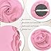 GHTIYLP Scarf for Women with Removable Flower, Long Womens Tie Soft Neck Scarf Versatile Hair Band (Pink)