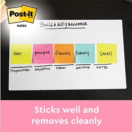 Post-it Notes - Neon Colours: Fuschia, Green, Citrus, Orange, Pink - 5 Pads Per Pack - 100 Sheets Per Pad - 76 mm x 127 mm