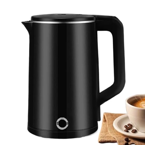 demaxiyad Hervidor eléctrico de acero inoxidable, eléctrica | 2.3L té té acero inoxidable Automático apagado - Caldera de agua Hervo rápido Control de temperatura portátil para la cocina de viaje al