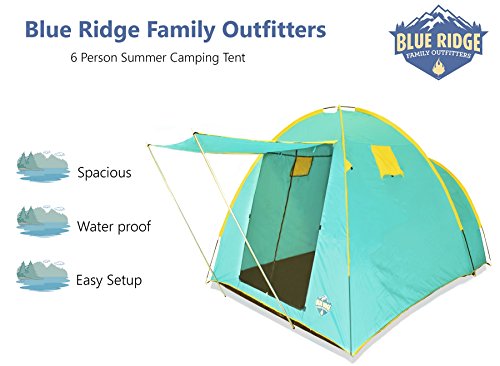 Carpa para camping verano 5 personas espaciosa e impermeable miniatura 2