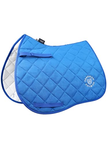 Harrison Howard English Saddle Pad for Horse Riding, All Purpose Saddle Pad
