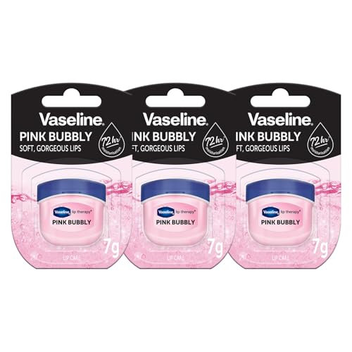 Vaseline Lip Therapy 7G Pink Bubbly | Balsamo labbra nutriente per un'idratazione ottimale, con un colore rosa bubbly | (Pink Bubbly (3 Pezzo))