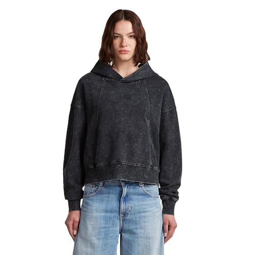 Nero G-STAR Washed A Line Script Hoodie M