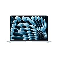 Apple 2025 MacBook Air 15-inch Laptop with M4 chip: Built for Apple Intelligence, 15.3-inch Liquid Retina Display, 16GB Unified Memory, 256GB SSD Storage, 12MP Center Stage Camera, Touch ID; Sky Blue