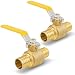 Pexflow 600P034-2 Full Port PEX Barb Ball Valve Water Shut Off 3/4" Brass