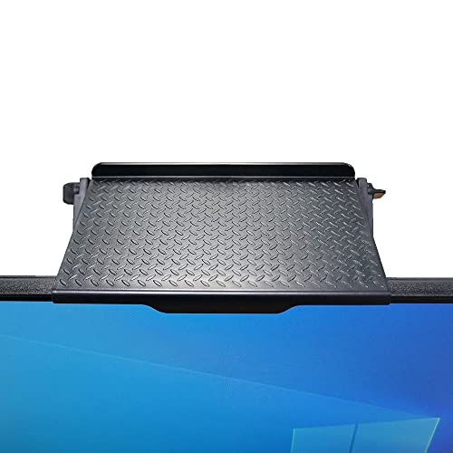 Krotucoty Tv Top Shelf 7-Inch Wide Computer Screen Top Bracket Monitor Top Shelfs Mount, Adjustable Screen Shelf Stuff Organizer For Wi-Fi Router, Cable Box, Streaming Devices, Remote Controls #TOP3