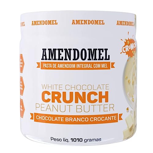 Amendomel Chocolate Branco Crocante 1kg Sem Açúcar - Thiani