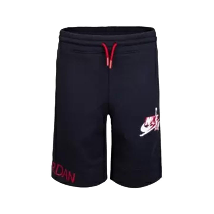 Jordan Jumpman Classics Colorblock Fleece Boys Active Shorts Size L, Color: Deep Core Black/Hot Red-Black2