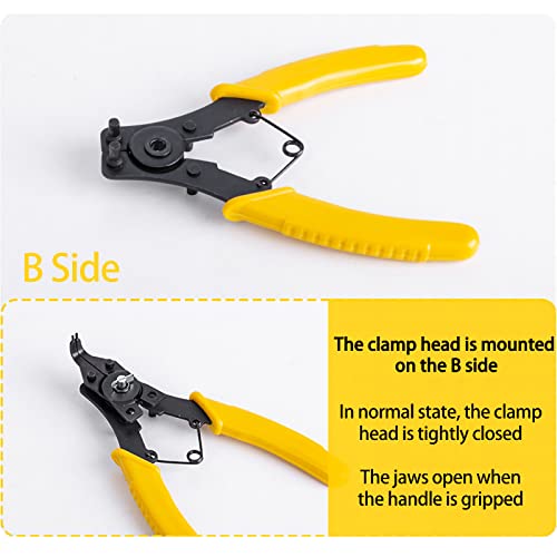 4 In 1 Snap Ring Pliers Set, Dual-Purpose Circlip Convertible Snap Ring Plier Set Circlip Sets For Internal And External Snap Plier #TOP3