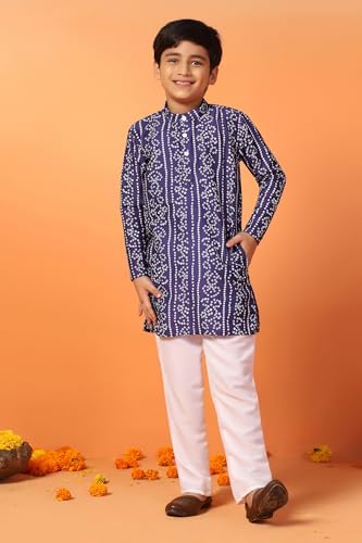 Image of Fashion Dream Boy's Cotton Blend Kurta Pyjama Set|Kids ethnic wear boys|Kurta set for boys|Kurta pajama set for kids
