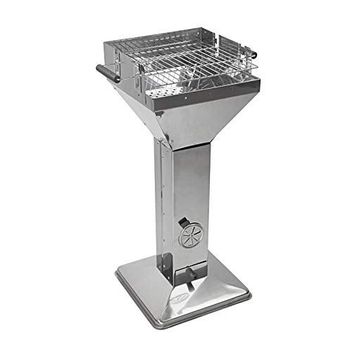  Holzkohlegrill BBQ Säulengrill Edelstahl Design 4-Personen
| Säulengrill Barbecue Holzkohlegrill 52,5x39x94 cm Edelstah