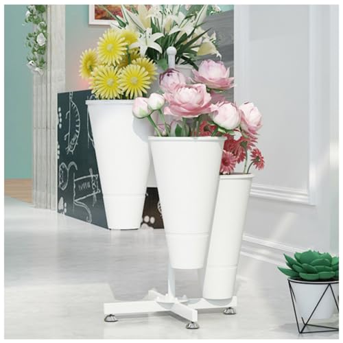 Étagère à fleurs élégante en fer forgé support de plantes haut de gamme à 4 niveaux
