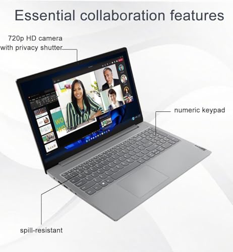 Lenovo Laptop Computer V15, AMD Ryzen 5 7520U, 16GB DDR5 RAM, 512GB SSD | 15.6" FHD, for Business & Student, > Intel i5-1235U, Beat IdeaPad, Webcam w/Shutter, Numeric Keypad, Win 11 Pro w/Copilot - Image 5