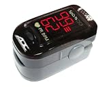 ADC - AD2200 Advantage 2200 Digital Fingertip Pulse Oximeter, Black, Adult,Small