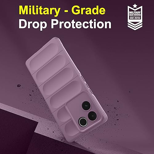 Image of Amazon Basics Back Case Cover for Vivo T2 Pro 5G (Silicone Lavender)