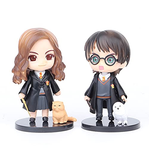 Action Figure Kit 3 Peças Harry Potter Com Mascotes Lindos Com Fotos Reais