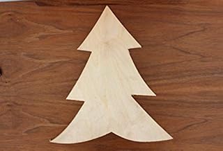 WOODNSHOP Pine Tree 1/8 x 10 PKG 3 Laser Cut Wooden Pine Trees