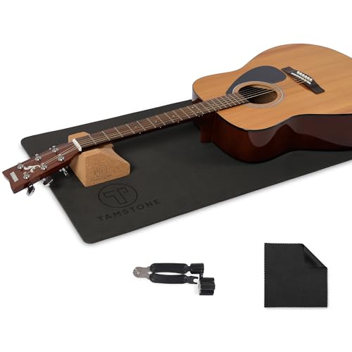 Tamstone Tapis de travail pour guitare et repose-cou – Support d'entretien de guitare – Travaux...