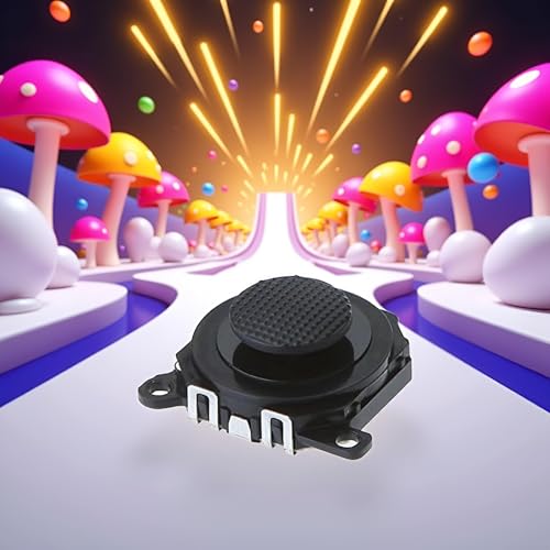 Image of Black Replacement Parts Analog 3D Button Thumbstick Stick Joystick Rocker with Cap for PSP 1000 1001，Accessories，PSP Accessory Kits