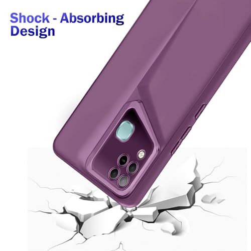 Image of Amazon Brand - Solimo Ultra-Thin Blade Runner Series Matte Finished Camera Protection Soft Back Cover for Infinix Hot 10s - Purple