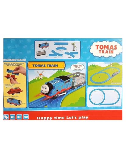 Image of Cable World Battery-Operated Express Toy Train Set for Kids 3+ | Railway Tracks | Adventure Train with Lights, Sound, | Educational Toy | Ideal Gift | Fun & Learning