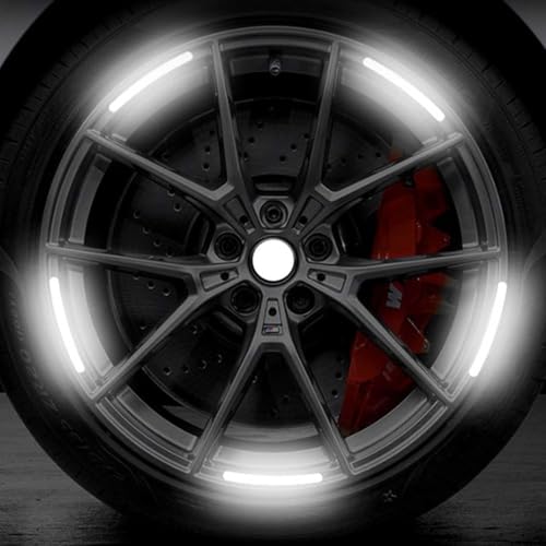Image of WALLMATE Reflective Strip Sticker Self-Adhesive Night Visibility Warning Tape Waterproof Safety Reflector for Car, Bikes,Truck And Other Vihicle (Silver strip, 0.5 In x 45 Mtr (1771 in) (PCK OF 2))