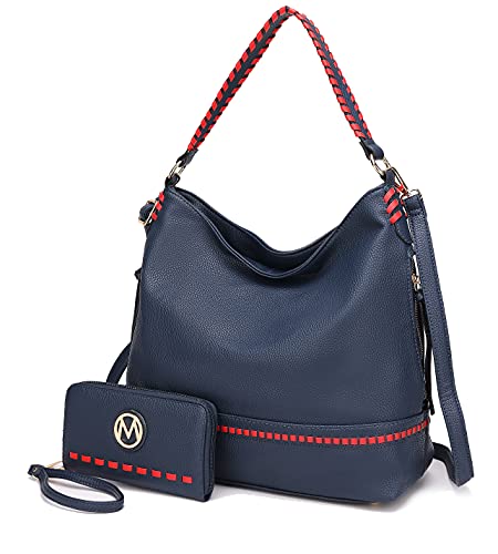 Image of MKF Collection Shoulder Bag for Women, Vegan Leather Top-Handle Crossbody Bag Handbag Purse by Mia K