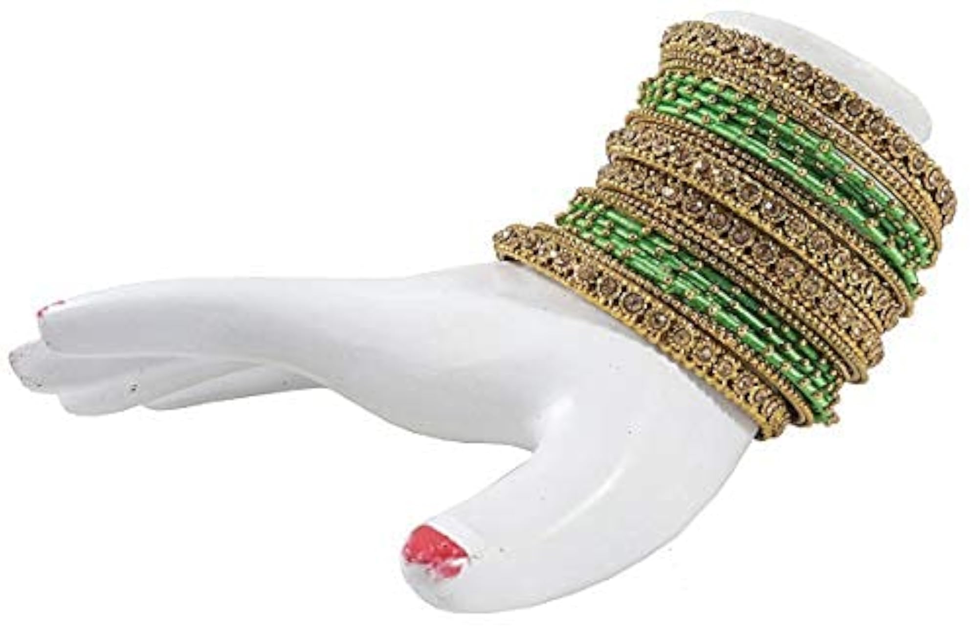 Zircon Gemstone Bangle Set For Women, Pack Of 20 Bangles