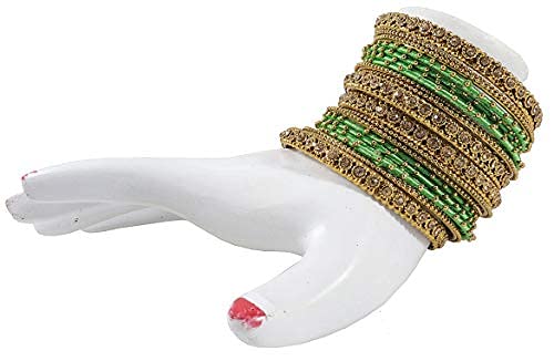 Zircon Gemstone Bangle Set For Women, Pack Of 20 Bangles