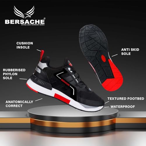 Image of BERSACHE Sneaker, Loafers,Casual with Extra Comfort Sneakers for Men(White)