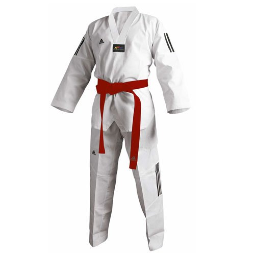 Adidas – Dobok Adiclub 3S – weißer Umschlag – Taekwondo Anzug