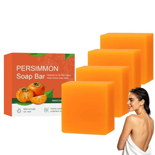 Savon au kaki pour personnes âgées et soin du visage quotidien